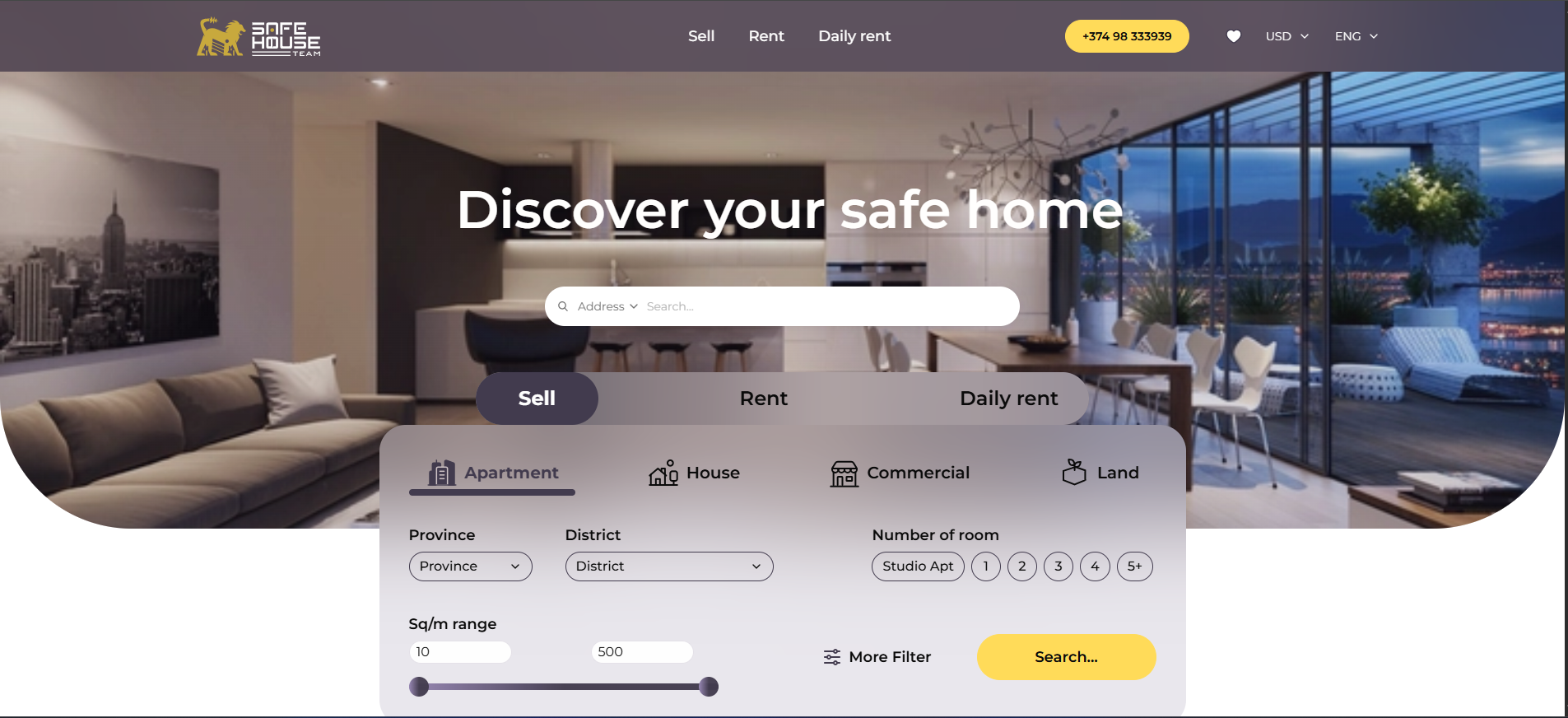 Safe House - Real Estate Platform